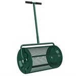 Compost Spreader, 24" Garden Spreader W/ Height Adjustable Handle