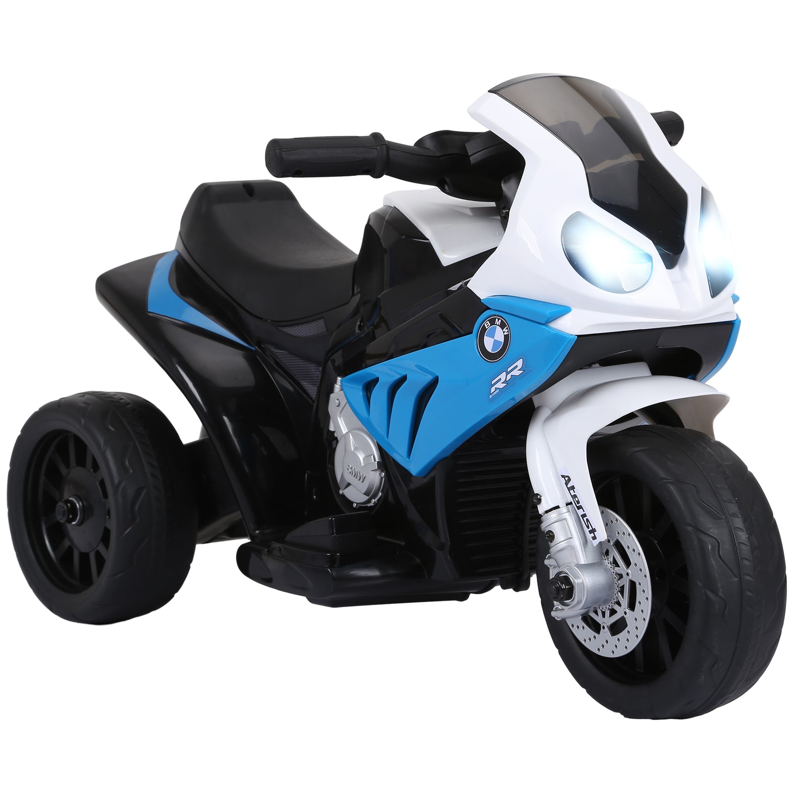 Electric Kids Ride On Motorcycle Bmw Liscensed W/ Headlights Music | Blue