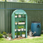4 Tier Mini Greenhouse W/ Reinforced Pe Cover