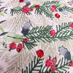 Woven Christmas Trees Cushion With Cover, 45x45cm