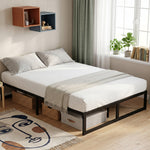 HOMCOM Bed Frame With Underbed Storage, Noise-free
