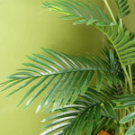 110cm Large Artificial Areca Palm Tree Potted In Black Pot