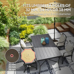 Garden Parasol Base, 28kg Sand Filled, 23kg Water Filled