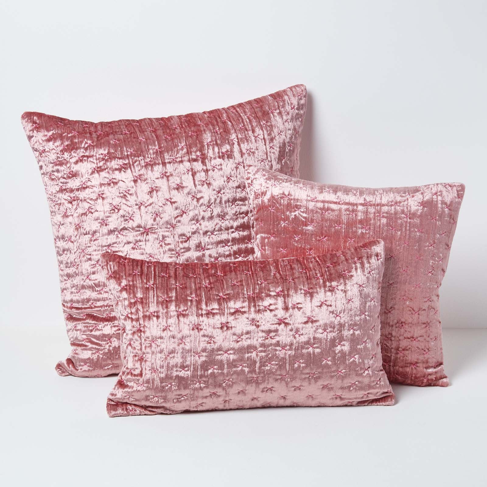 Crushed Velvet Cushion Cover | 30cm x 50cm | Blush Pink