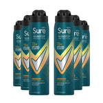 Men Energise Deodorant Spray With 72h Nonstop Protection 250ml, 6 Pack | Set of 6