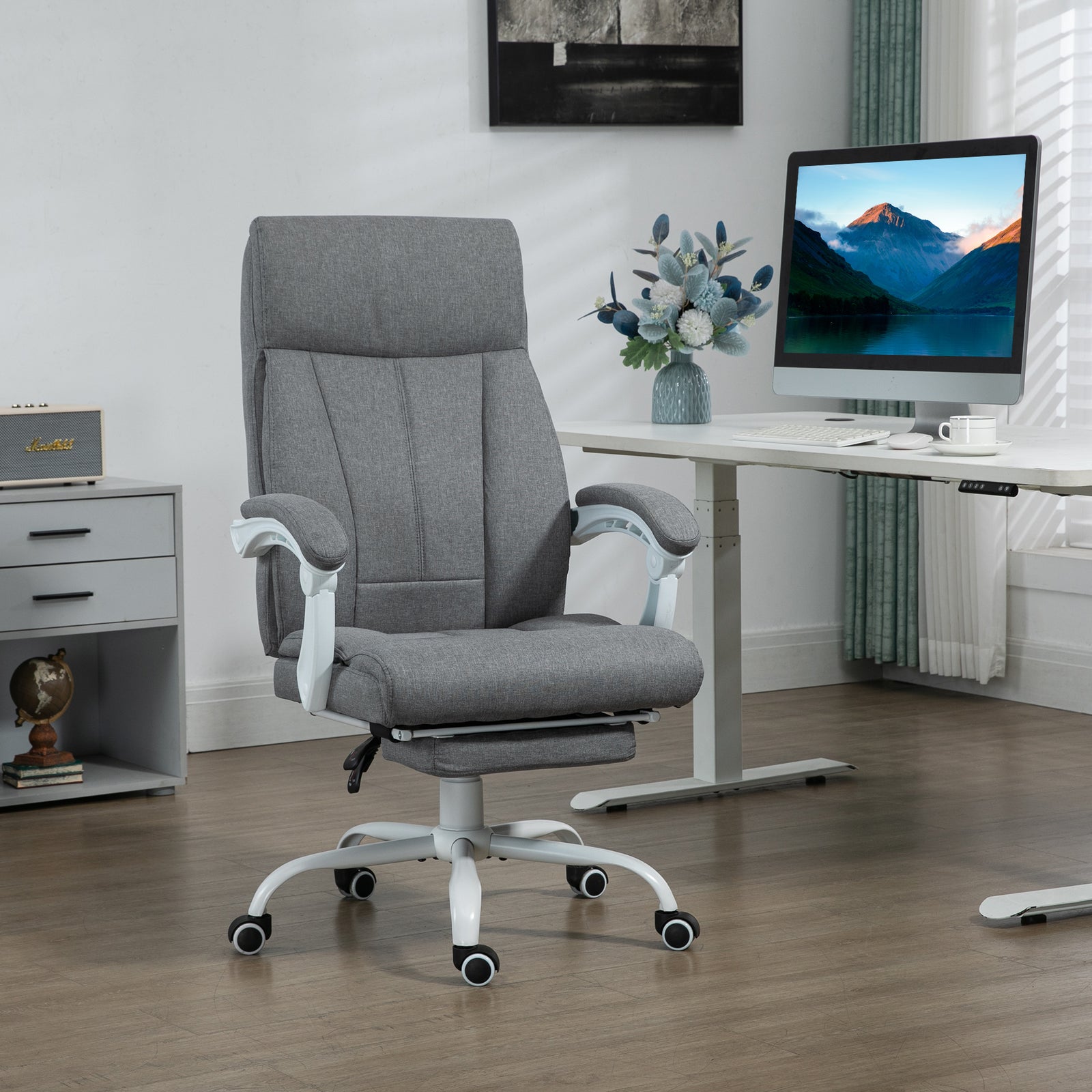 Executive Chair Linen-feel Fabric