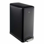 Slimline Dual Compartment Pedal Bin 50l | 50l | Black