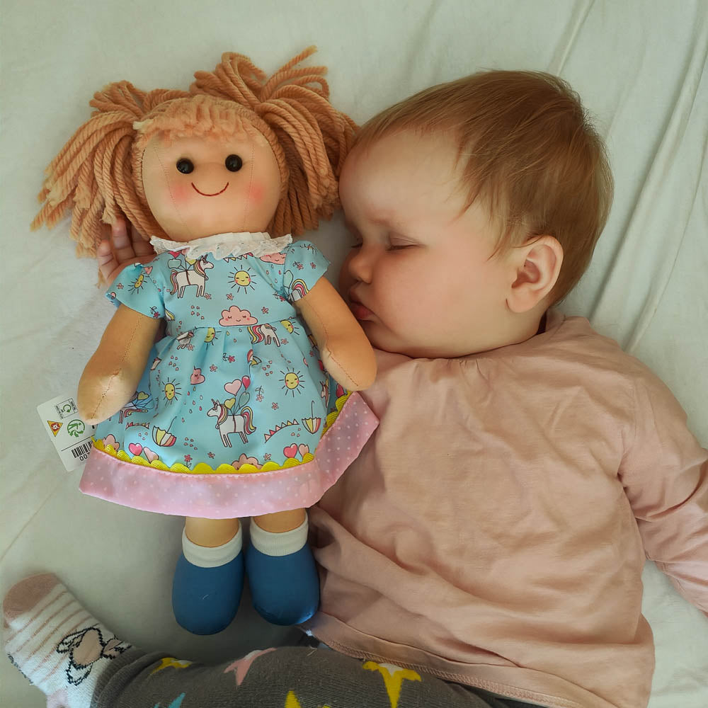 Bigjigs Toys Olivia - Medium Soft Plush Ragdoll, 34cm Tall