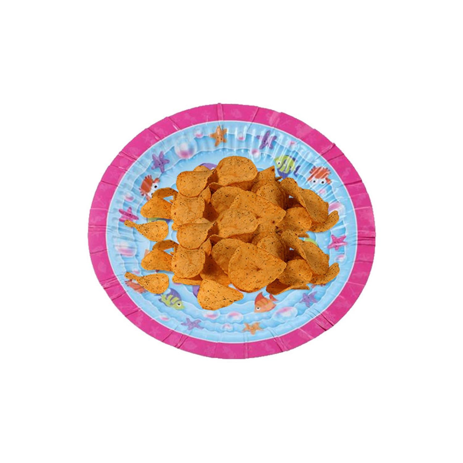 Mermaid Design 7inch 12 Disposable Paper Bowls For Picnics, Parties & Barbecues
