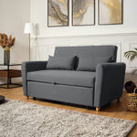 2-seater Pull Out Sofa Bed - Convertible Sleeper Sofa | Grey