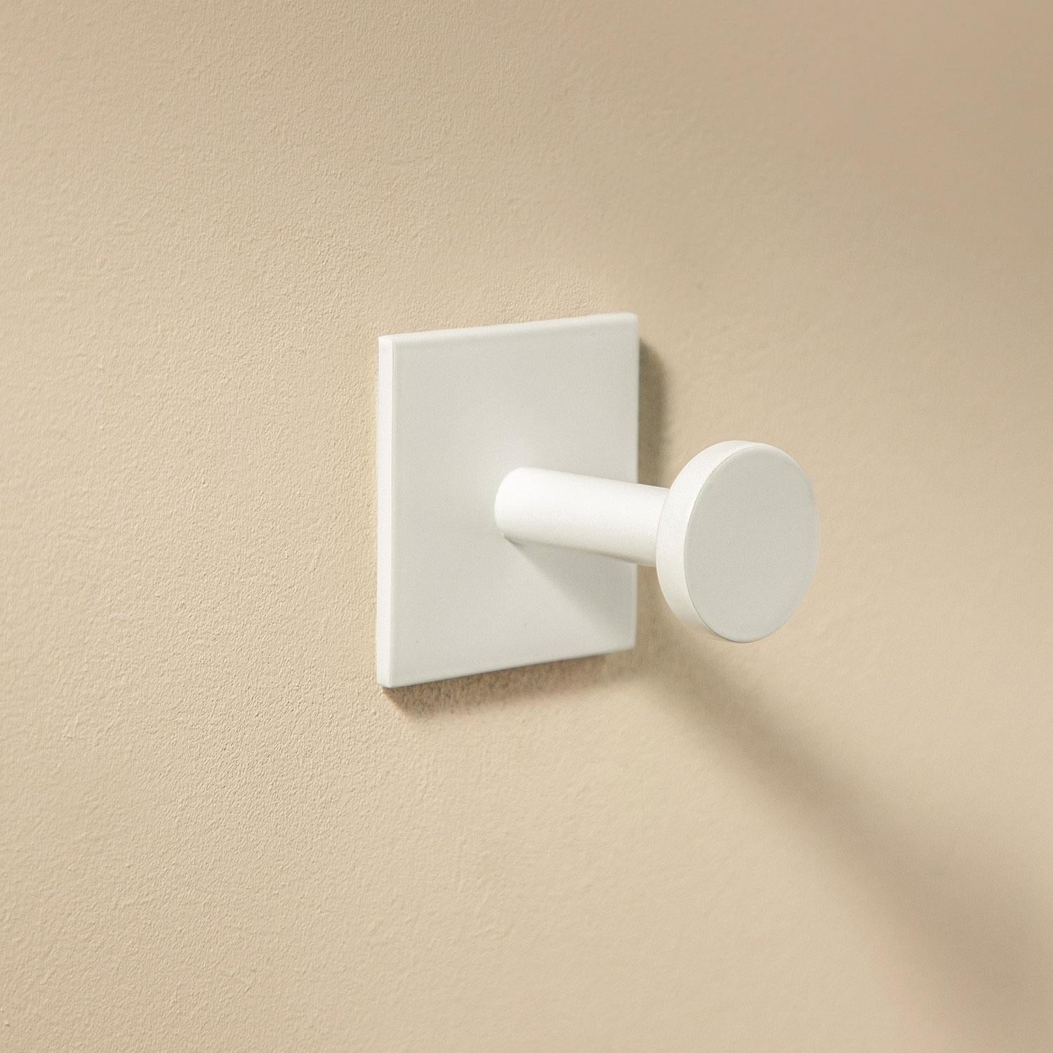 Towel Hook, Robe Hook, Coat Hook, Self-adhesive, White, Stick Collection