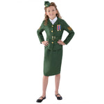 Ww2 Army Girl Costume, Childs | Age 7-9