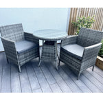 Amazon Wicker Rattan Natural Bistro Set With Outdoor Cushion
