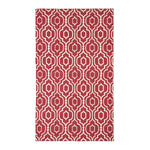 Riga 100% Cotton Printed Patterned Rug Hall Runner, 66 X 200 Cm | 150cm x 95cm | Red