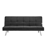 Click Clack Linen Blend Sofa Bed - 3 Seater | Black