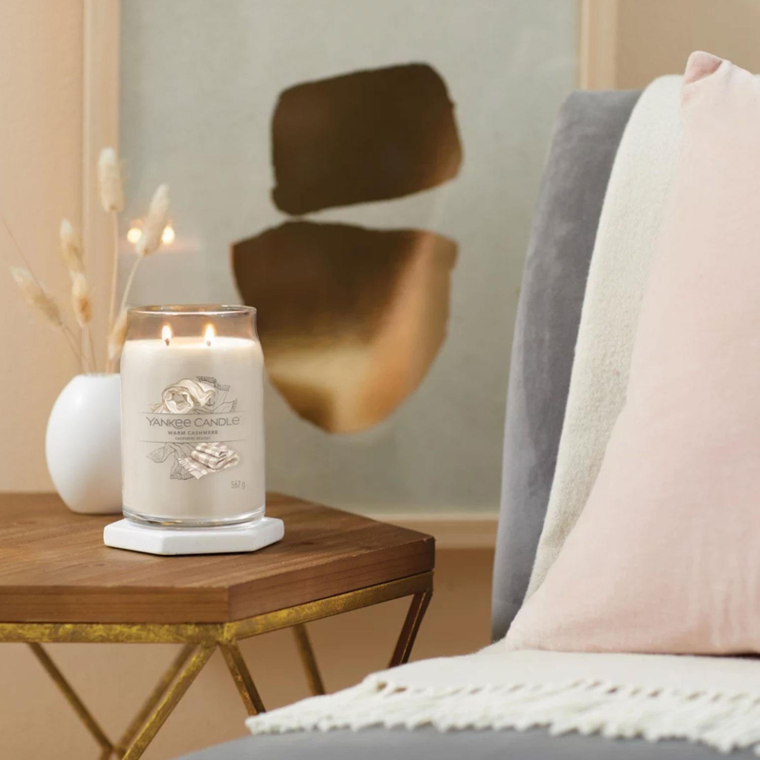 Signature Large Jar Scented Candle - Warm Cashmere, 567g