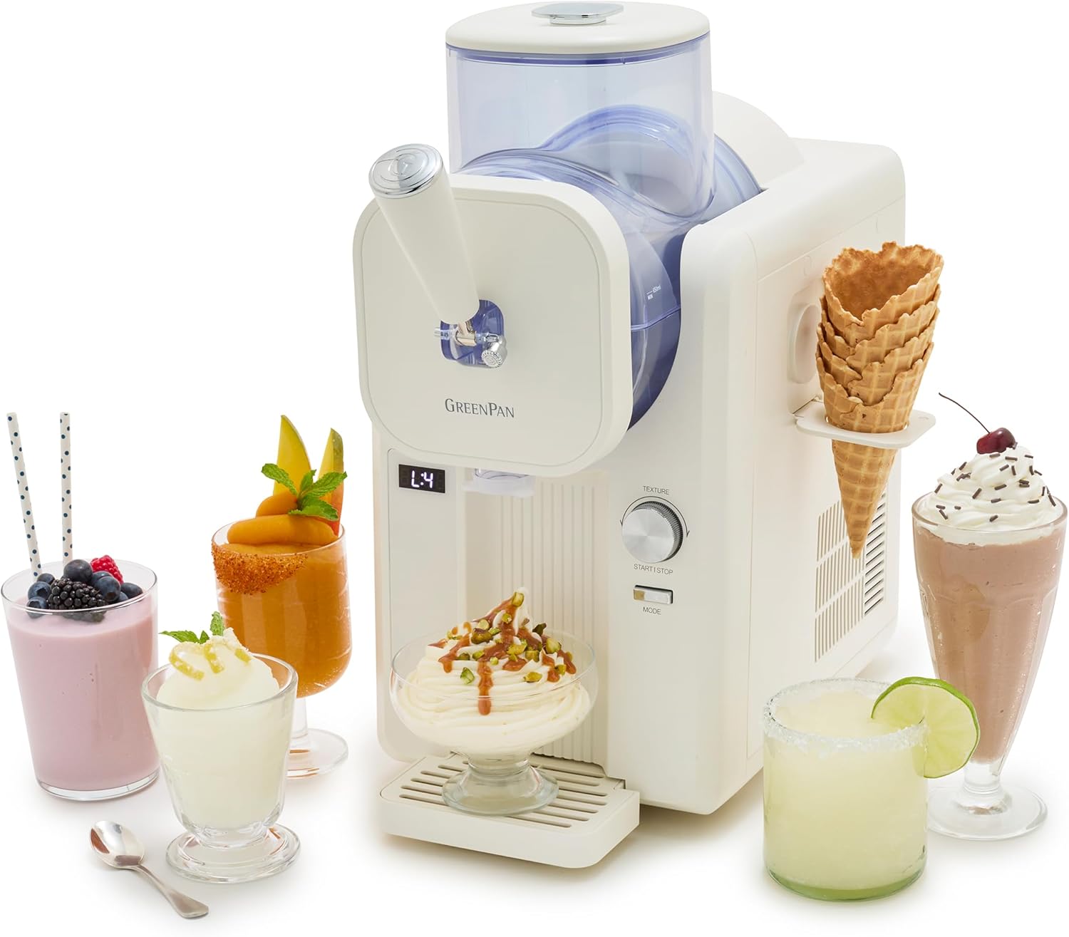 Frost Ice Cream Maker & Slushie Machine With Built-in Compressor | Cream