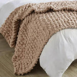 Stretchable Chunky Knit Handwoven Chenille Throw Blanket