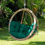 Globo Single Seater Chair Indoor Hanging Set Verde