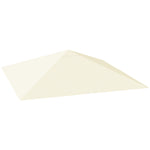 3x3m Gazebo Canopy Replacement Cover With Drain Holes Upf30+ | Cream