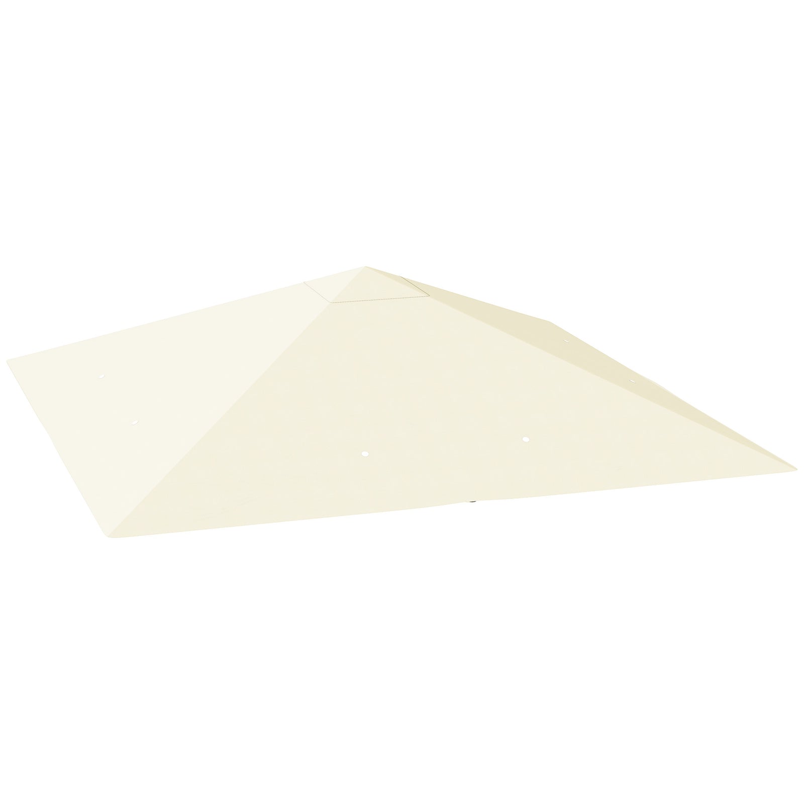 3x3m Gazebo Canopy Replacement Cover With Drain Holes Upf30+ | Cream