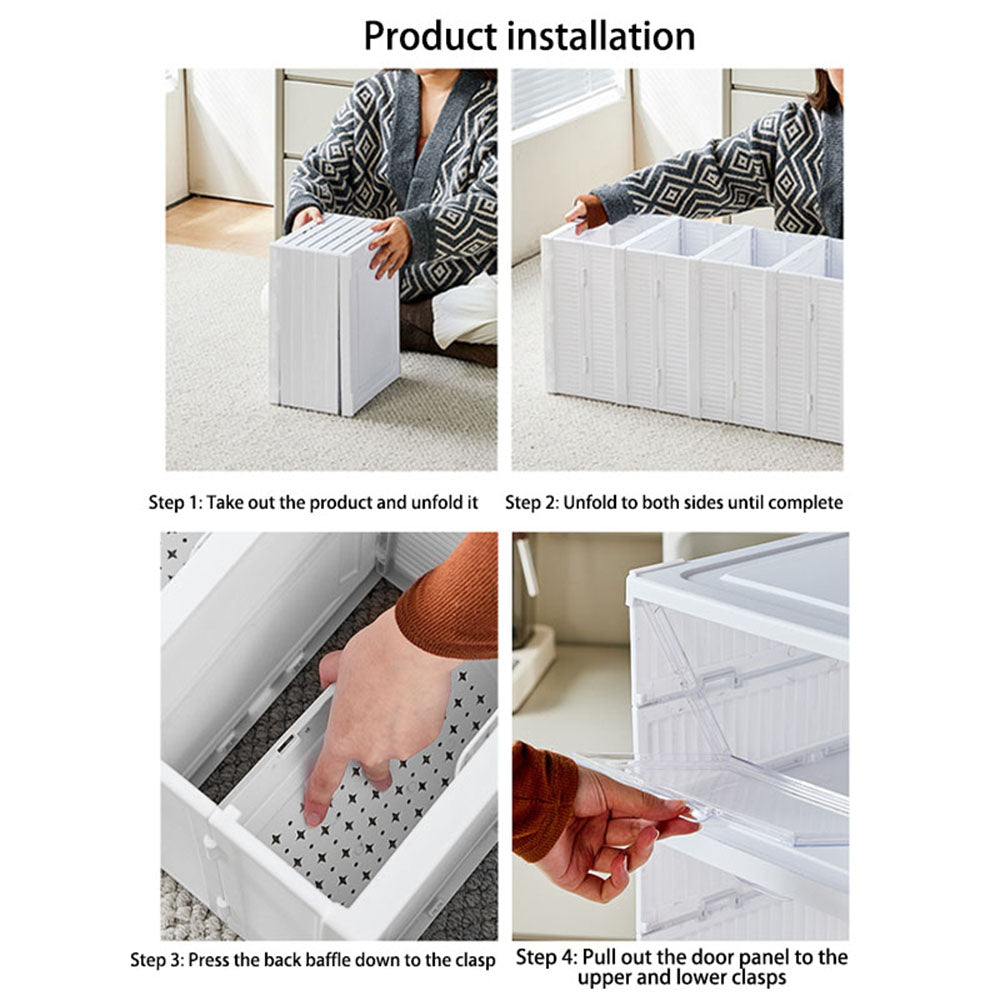 6 Tier Foldable Shoe Storage Box Unit