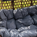 Garton Swinging Double Garden Seat | Dark Gray