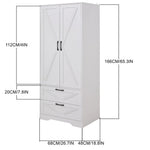Breeins 2-door Wardrobe With Drawers