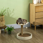 44cm Cat Tree With Sisal Cat Scratching Post, Toy Ball - Brown