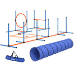 PawHut Dog Agility Training Equipment, 8pcs Agility Training Set For Garden