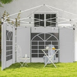 3x3(m) Or 3x6m Pop Up Gazebo Side Panels Replacement, 2 Pack | White