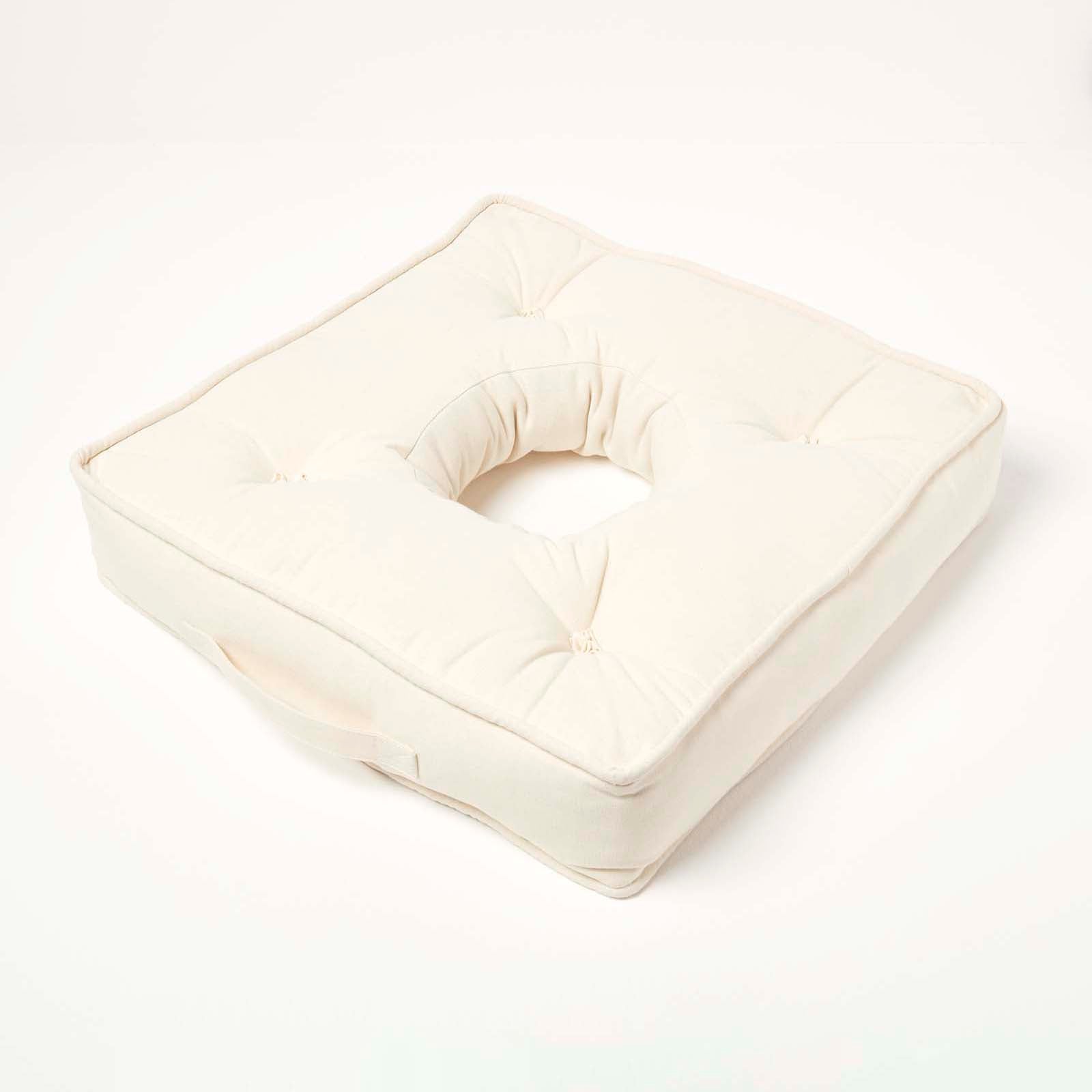 Pressure Relief Armchair Booster Cushion | 50cm x 50cm | Cream