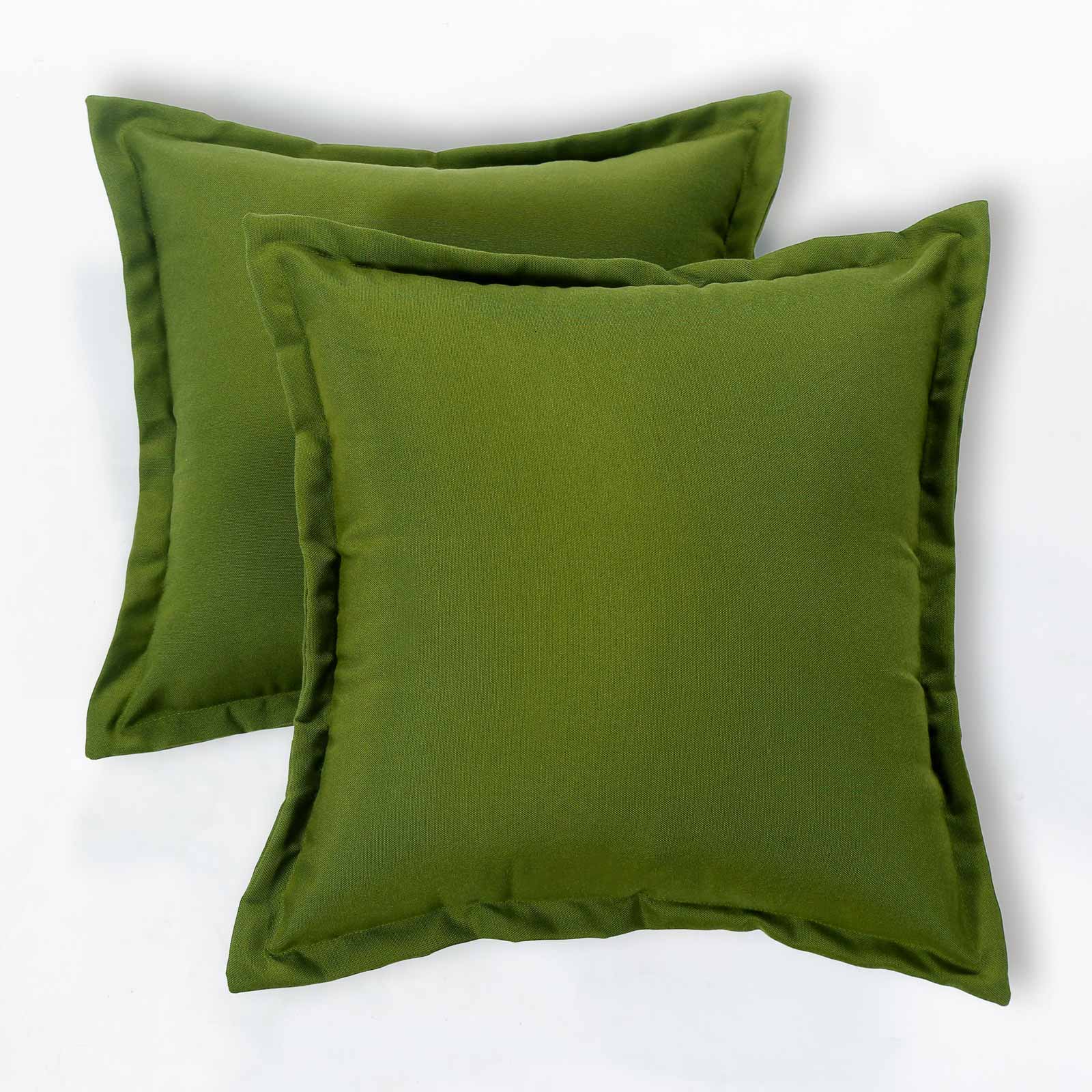 Plain Outdoor Cushion 45 X 45 Cm, Set Of 2 | 45cm x 45cm | Green