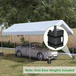 Gazebo Weights Set Of 4, Hdpe Water Or Sand Filled W/ Straps