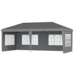 3 X 6m Garden Pop Up Gazebo, Height Adjustable | Grey