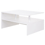 Modern Coffee Table With Open Shelf