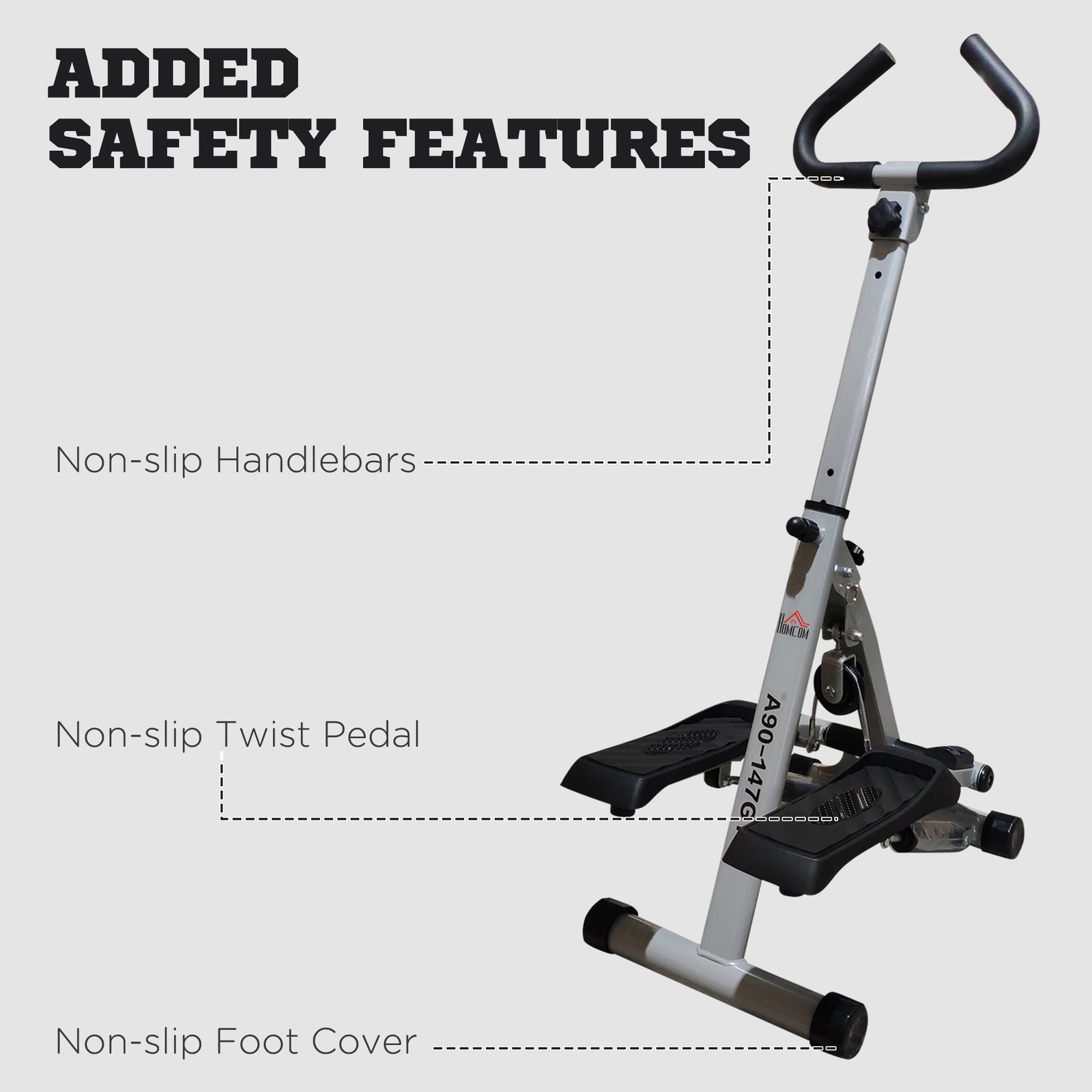 Foldable Step Machine Height Adjustable Stepper