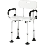 Adjustable Shower Stool With Suction Foot Pads For Elderly