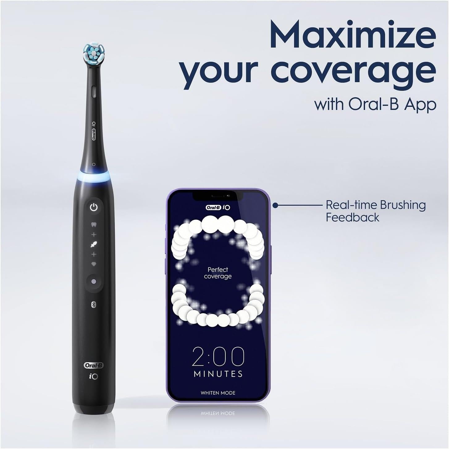 Oral-B Io5 Electric Toothbrush 1 Tooth Brush Head, A.i. App & Travel Case