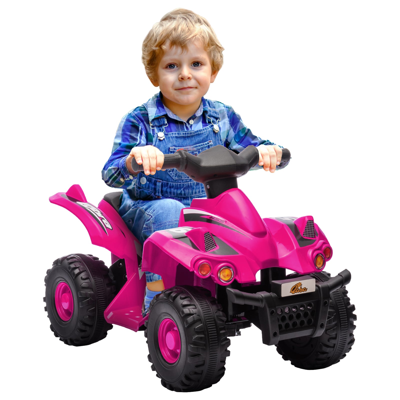 6v Kids Electric Quad Bike With Music, Forward Function | Pink