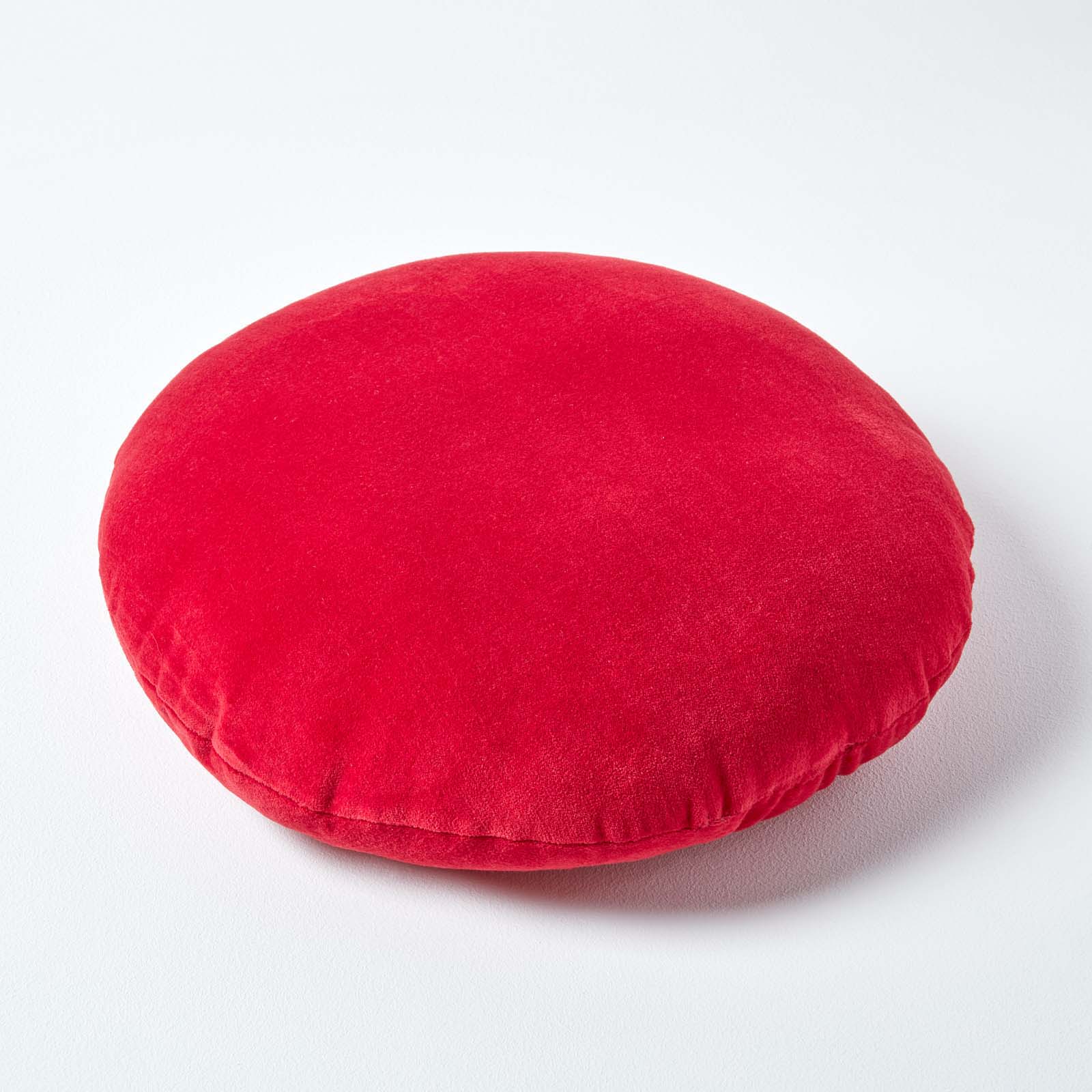 Luxury Velvet Round Cushion | 40cm x 40cm | Red