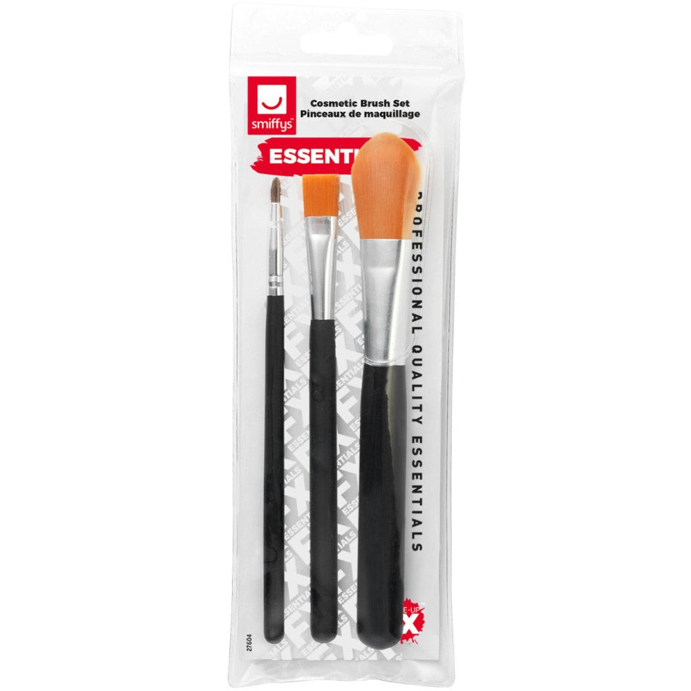 Cosmetic Brush Set, Pack Of 3