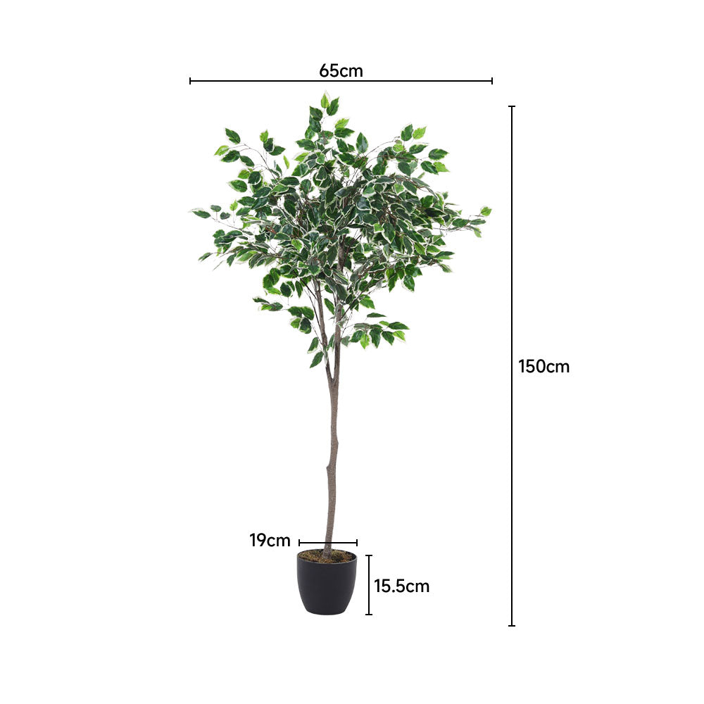 150cm/180cm Artificial Ficus Tree Decorative Plant In Planter | Small