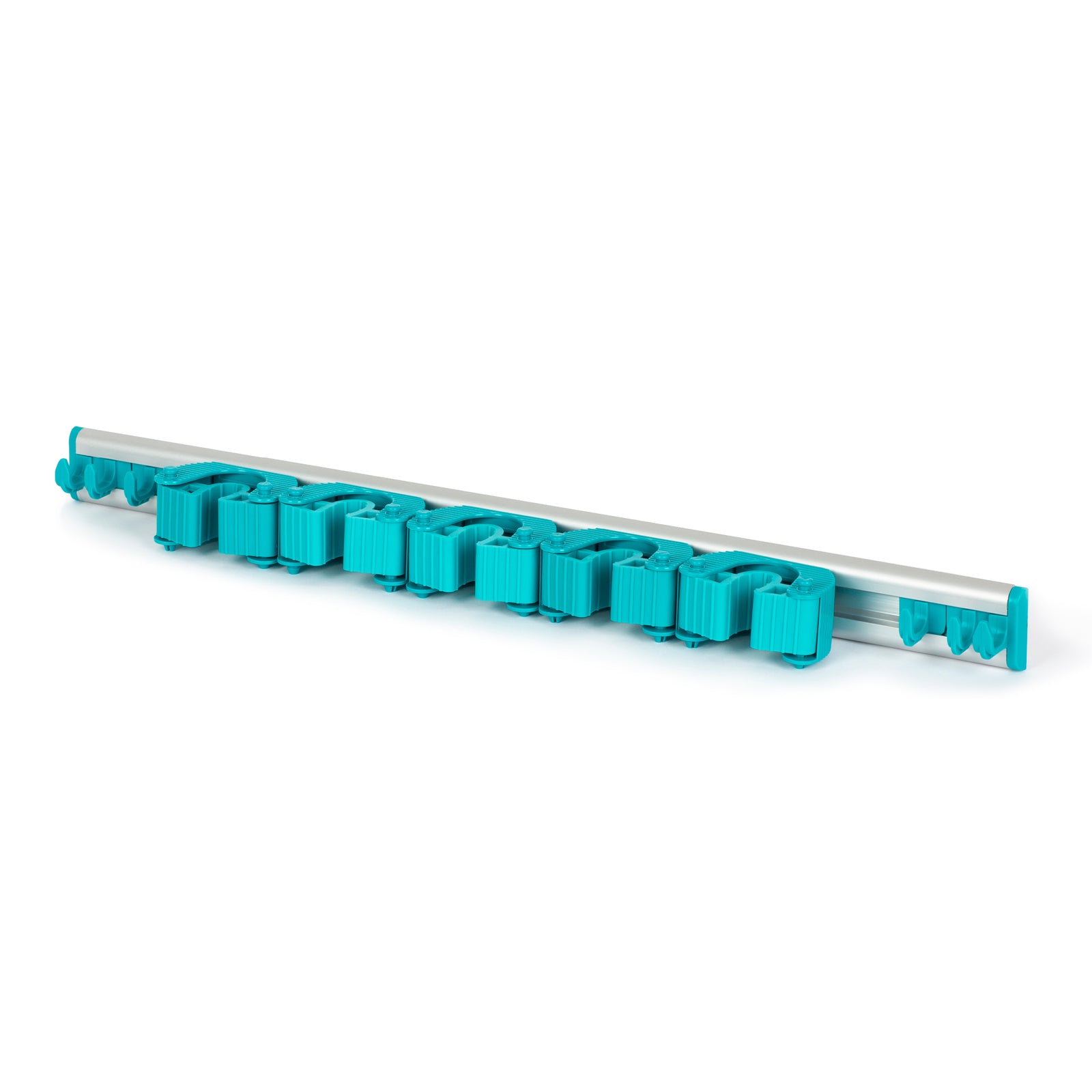 Wall Mounted Mop & Broom Holder - Turquoise