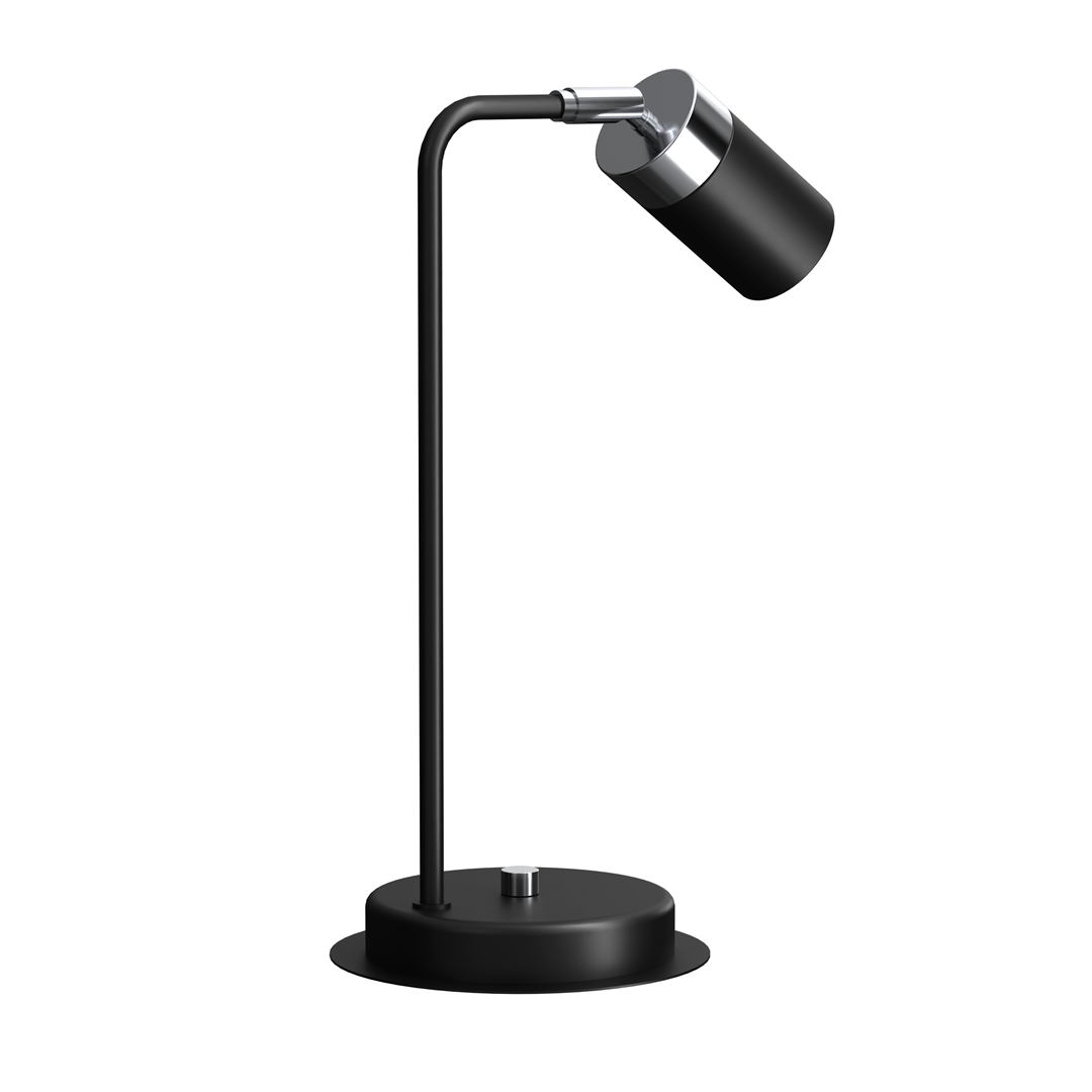 Joker Hand Made Designer Table Lamp In Matt Black And Chrome