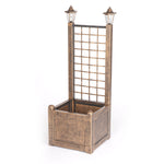 Trellis Planter With Solar Lantern (Bronze)