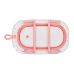 Collapsible Baby Bathtub With Soft Support Cushion | Pink