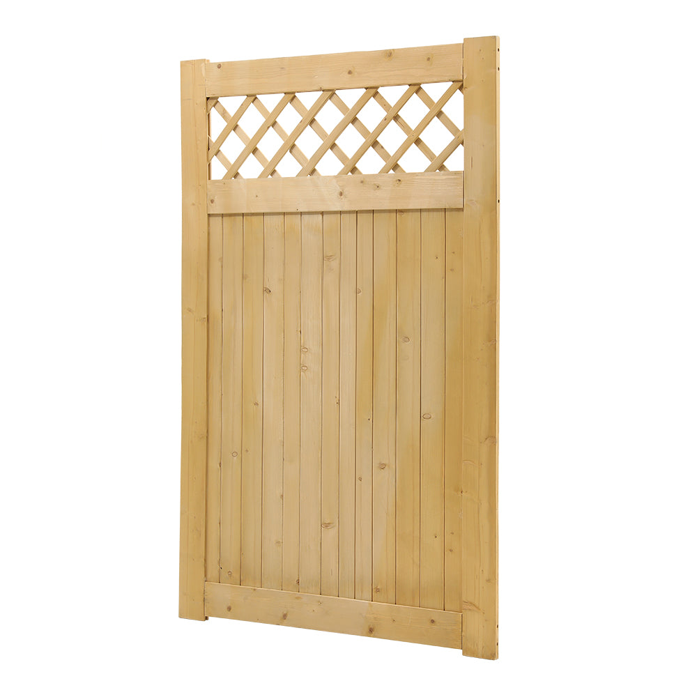 90cm W X 90/120/150/180cm H Diyspace Rhombus Garden Wood Fence Gate | 150cm