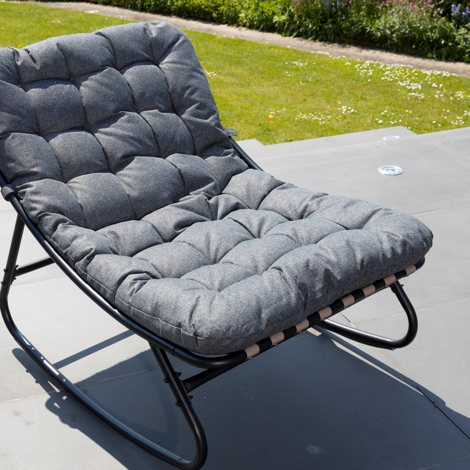 Solace Outdoor Rocking Chair | One Size | Dark Grey