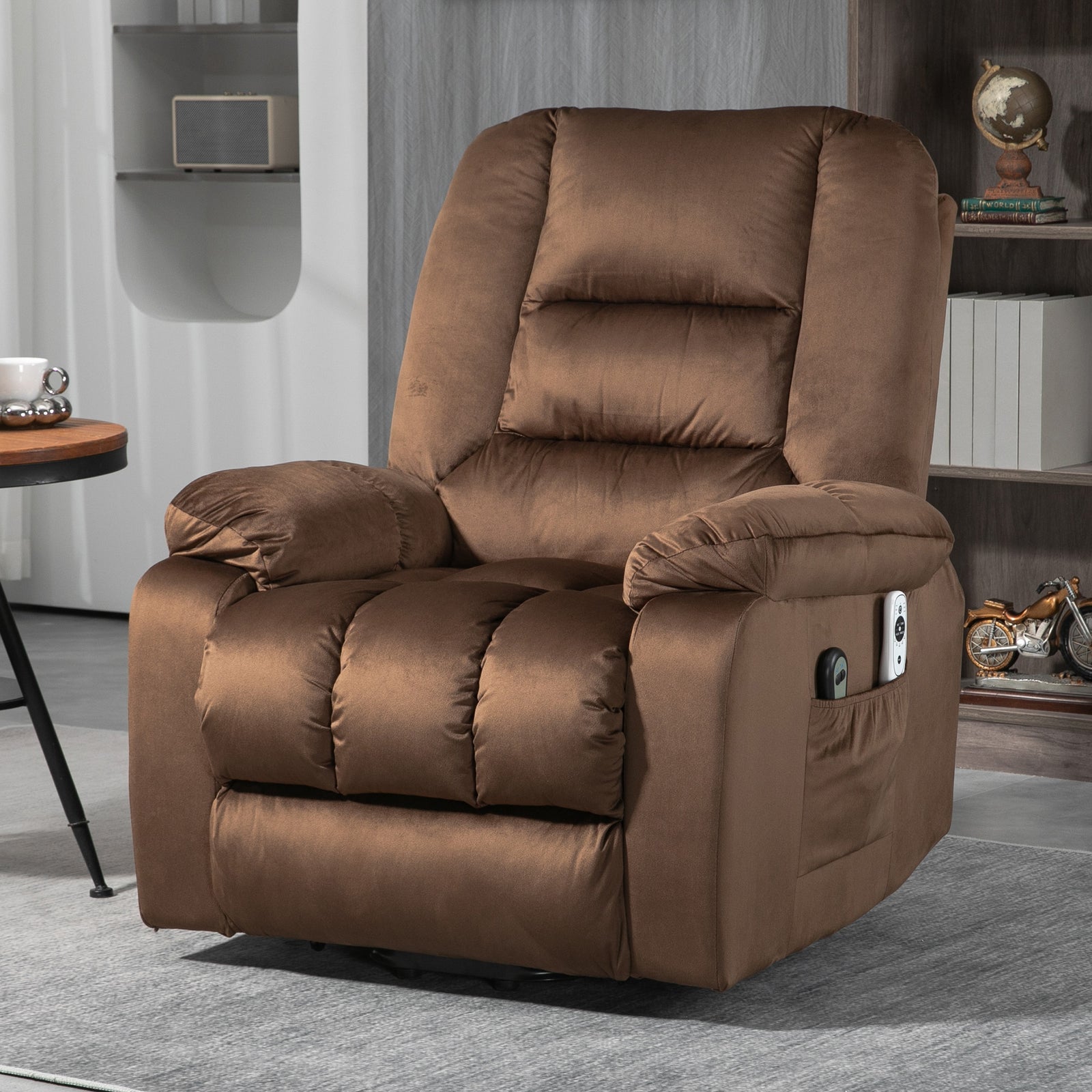 Lift Chair W/ Vibration Massage Heat Assembly | Brown